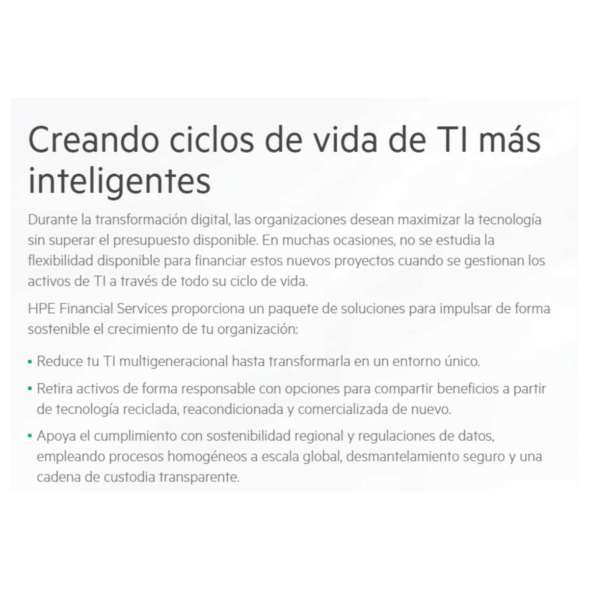 HPE Financial Services (SI)